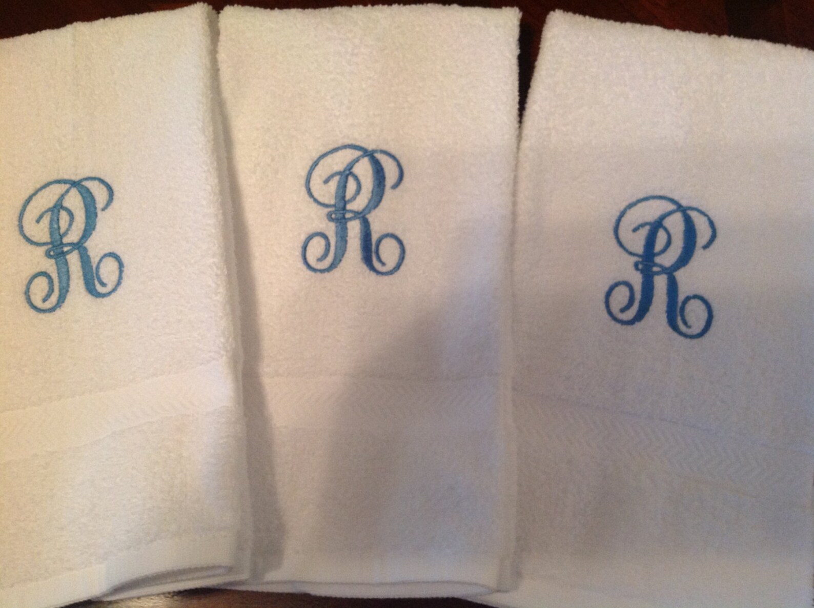 Monogrammed Powder Room Hand Towel - Etsy