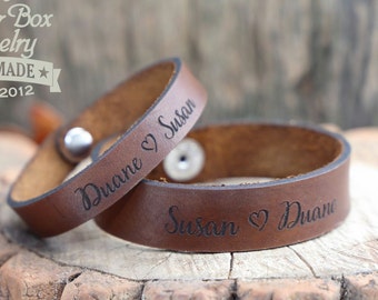 I Love You to The Moon and Back Message Pentagram Pattern Leather Bracelet Romantic Gift for People
