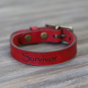 Personalized Adjustable Leather Bracelet With Buckle Engraved Leather Bracelet