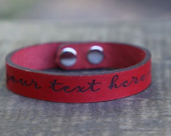 Personalized adjustable leather bracelet engraved leather your custom text Engraved Personalized Gift Adjustable Bracelet Christmas Gift