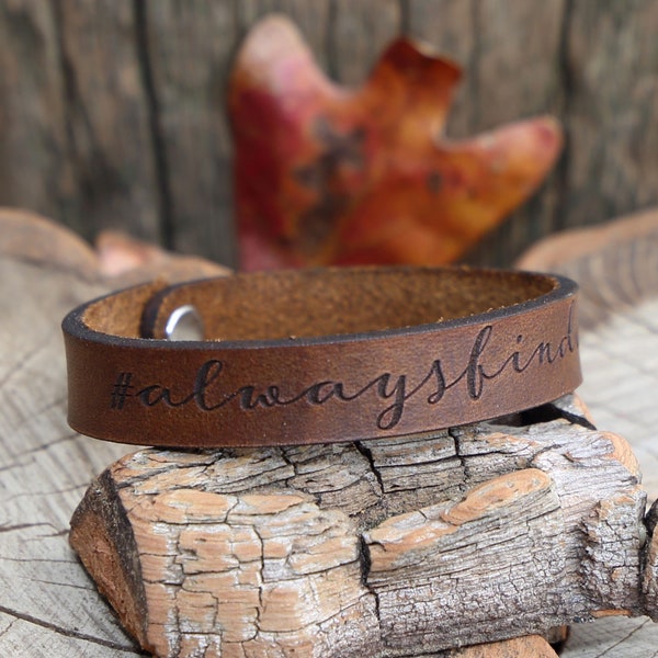 Personalized leather bracelet engraved leather #Your Hashtag Bracelet Hashtag Bracelet Custom hashtag hashtag gift #gift Christmas Gift