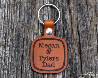 Personalized Leather Keychain Custom Text Keychain Engraved Leather Keychain  Personalized Custom Gift Christmas Gift Idea