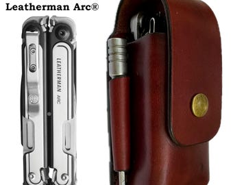 Sheath for Leatherman Arc plus space for Bit Kit and bit extension leatherman Free P4 sheath leather case personalized knife case