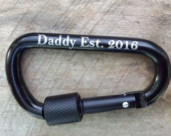 Personalized Carabiner Fathers Gift groomsman gift Wedding favors Wedding gifts Gift Father's Day Mother's Day Gift Idea Christmas Gift