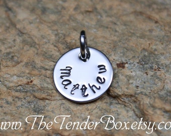 Add on 1/2 inch hand stamped pendant Mother's Day Gift Idea