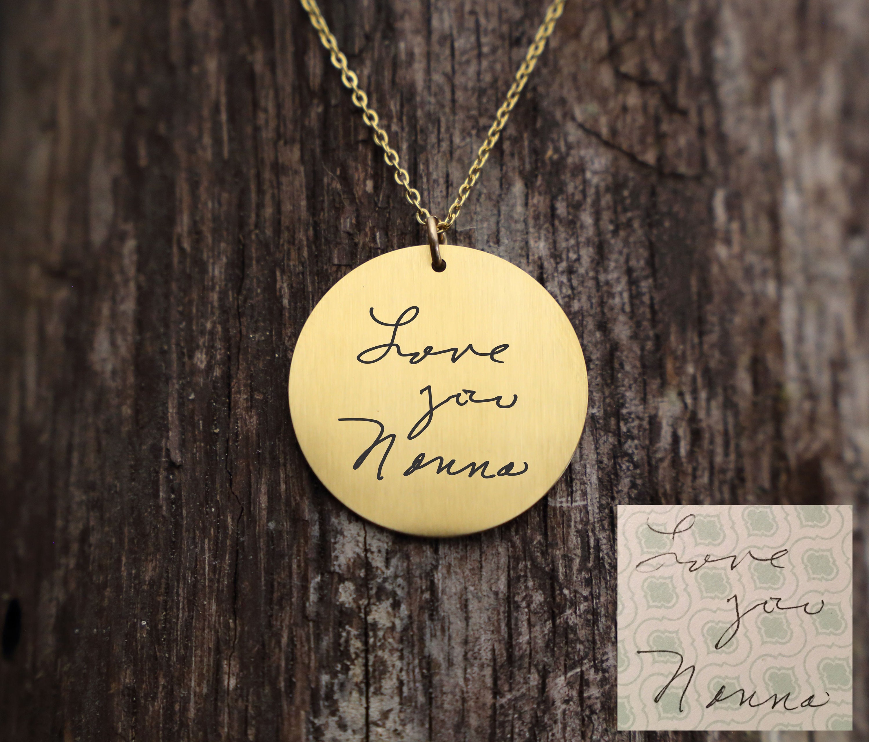 Personalized Engraved Handwriting 