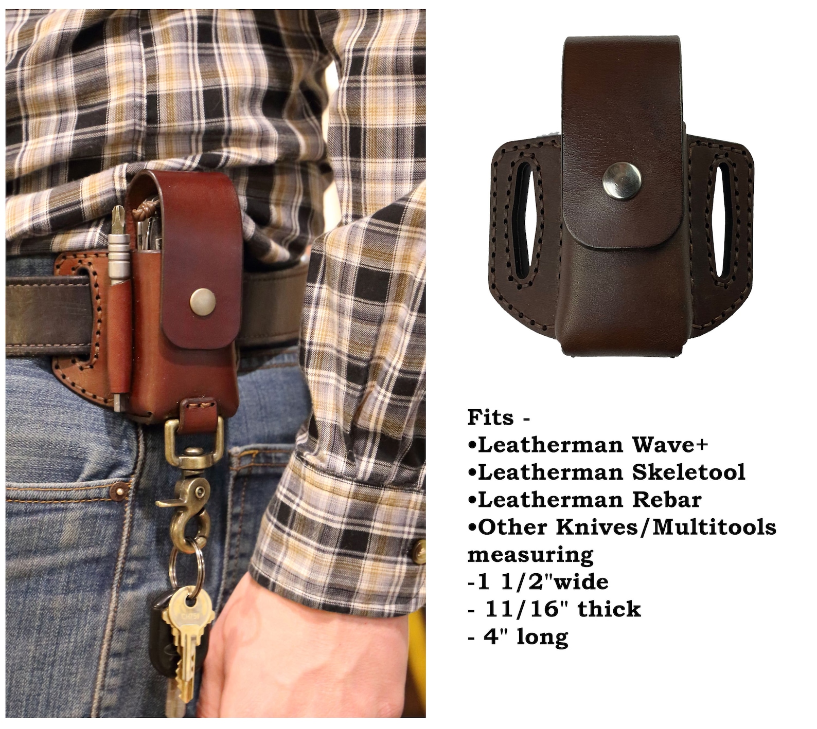 Sheath for Leatherman Wave+® Plus Space for Bit Kit and Bit Extension ...