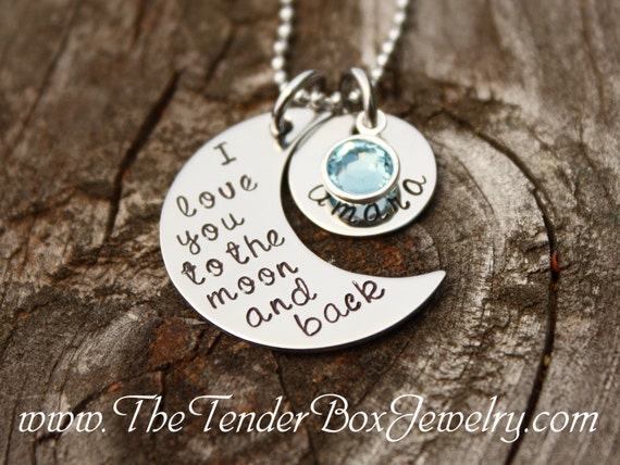 Love You to the Moon and back Necklace – Mora Surf Boutique