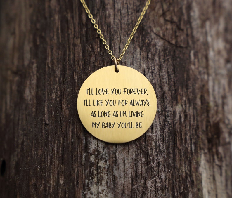 Personalized Custom Text Engraved Necklace Engraved Stainless Etsy