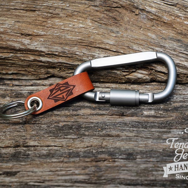 Leather Carabiner Etsy