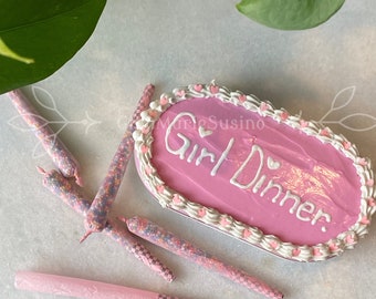 Girl Dinner Cake Case