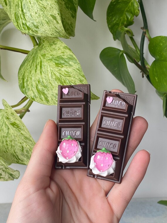 Pink Strawberry Chocolate Bar Lighter Etsy