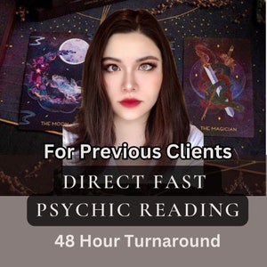 PREVIOUS CLIENTS - Tarot, Lenormand Psychic Reading 48 Hour Turnaround | Concise and Direct Reading | Skips Pre-General Reading