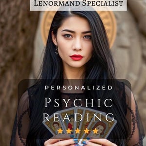 Gepersonaliseerd ÉÉN VRAAG Lezing | 24 uur levertijd dezelfde dag | Lenormand-specialist | Cartomancy Tarot Lezen | Vijfsterren paranormale lectuur