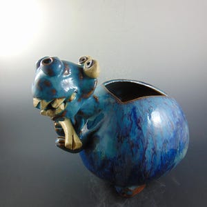 Large Dino multi colored planter