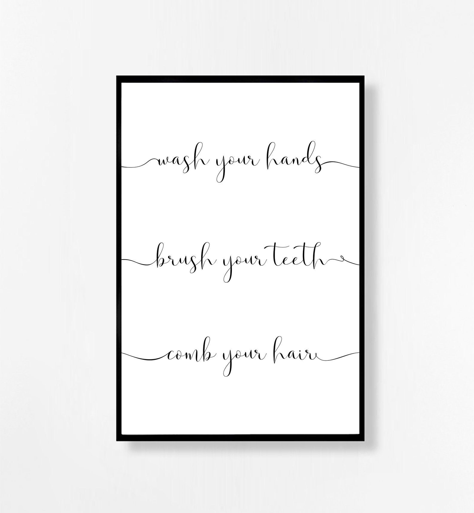 Decoración de la pared del baño decoración del baño de los | Etsy