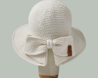 Handmade Crochet Summer Hat | Cotton Blend