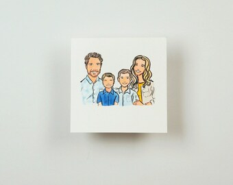 Custom Watercolor and Ink Portrait