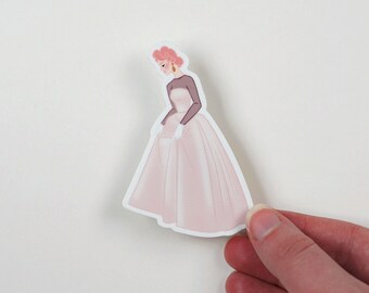 Pink Vintage Vinyl Sticker