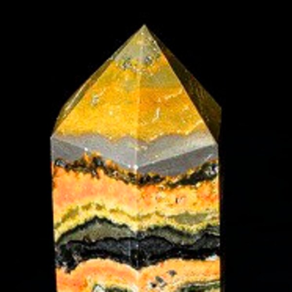 Bumble Bee Jasper / Bumblebee Jasper Tower approximately 3.6" weighs 110 grams