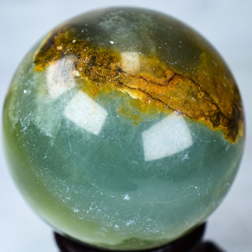 Gorgeous Lemurian Aquatine Calcite Sphere 2.2
