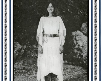 Women's Native American Plains Indian Dress sizes 8-20 Eagle's View Sewing Pattern #75