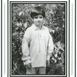 Boy's Late 1700s-Early 1800s Drop Sleeve Shirt sizes 4-14 Eagle's View Sewing Pattern # 66