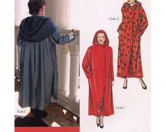 Reversible Unlined Coat w/6Pockets sizes XS-3XL Saf-T-Pockets Portlandia Sewing Pattern 2001