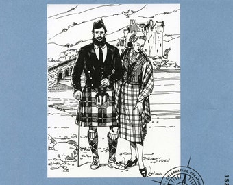 Folkwear 152 Prince Charlie Jacket and Scottish Kilts Pattern for Men and Women 