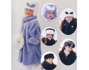 Jalie Sewing Pattern # 942 Faux Fur Muff, Head Band & Hats in Child and Adult Sizes