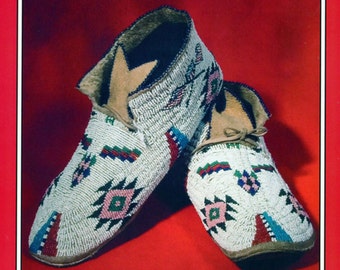 Missouri River Native American Indian Plains Style Moccasins Sewing Pattern