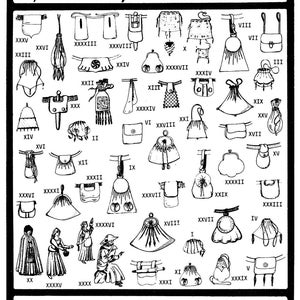 Medieval - Renaissance Bags, Purses & Pouches - Period Patterns Sewing Pattern #93