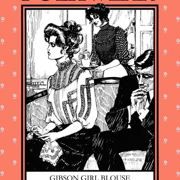 Folkwear Gibson Girl Blouse Victorian - Edwardian Style Size S-3XL Sewing Pattern # 205