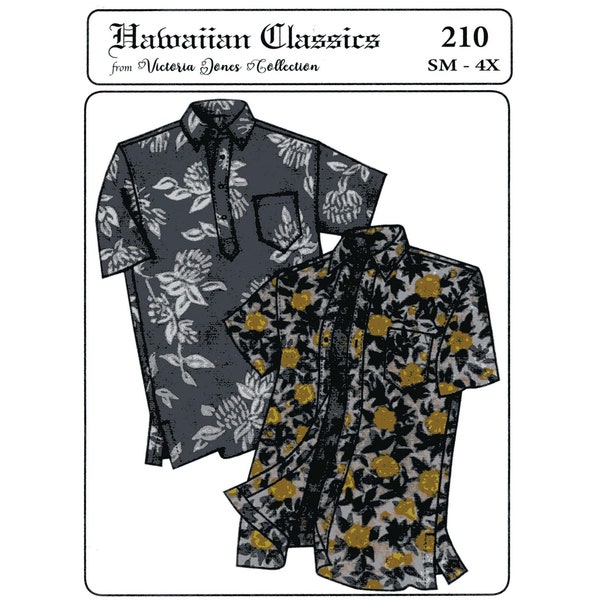 Hawaiian Shirt Sewing Pattern. Etsy