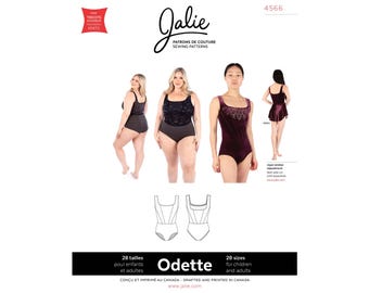 Jalie Odette Corset Style Leotard in 28 sizes Sewing Pattern # 4566