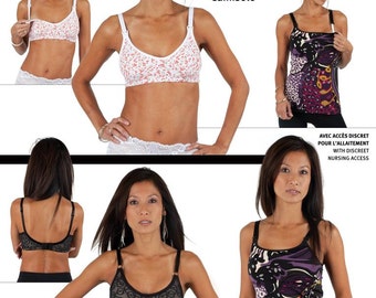 Jalie Bra and Camisole Sewing Pattern #3131 Regular and Maternity Styles 17 Sizes Bust 31-50"