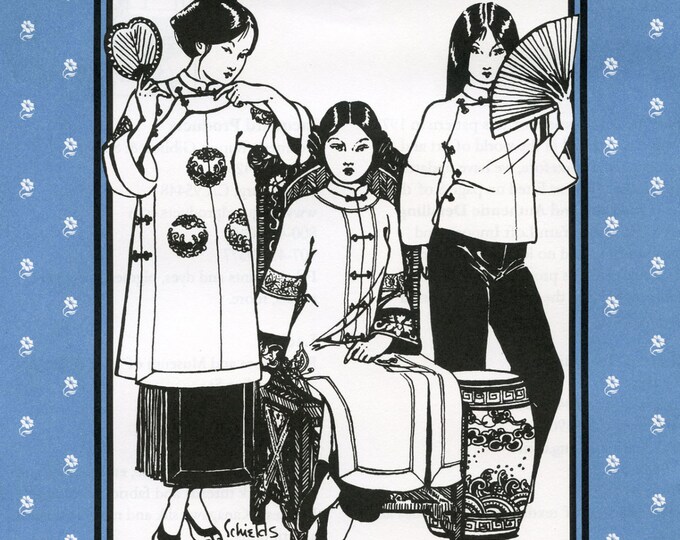 Folkwear Chinese Jacket Sizes 6-16 Sewing Pattern 114 Clasically ...