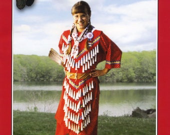 Child's Native American Indian Jingle Dress Sewing Pattern - Girls' sizes S-XL (6-16) - Missouri River Sewing Pattern # 203