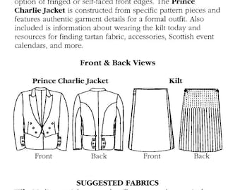 Patrón de costura de ropa popular 154: Kilt escocés infantil y