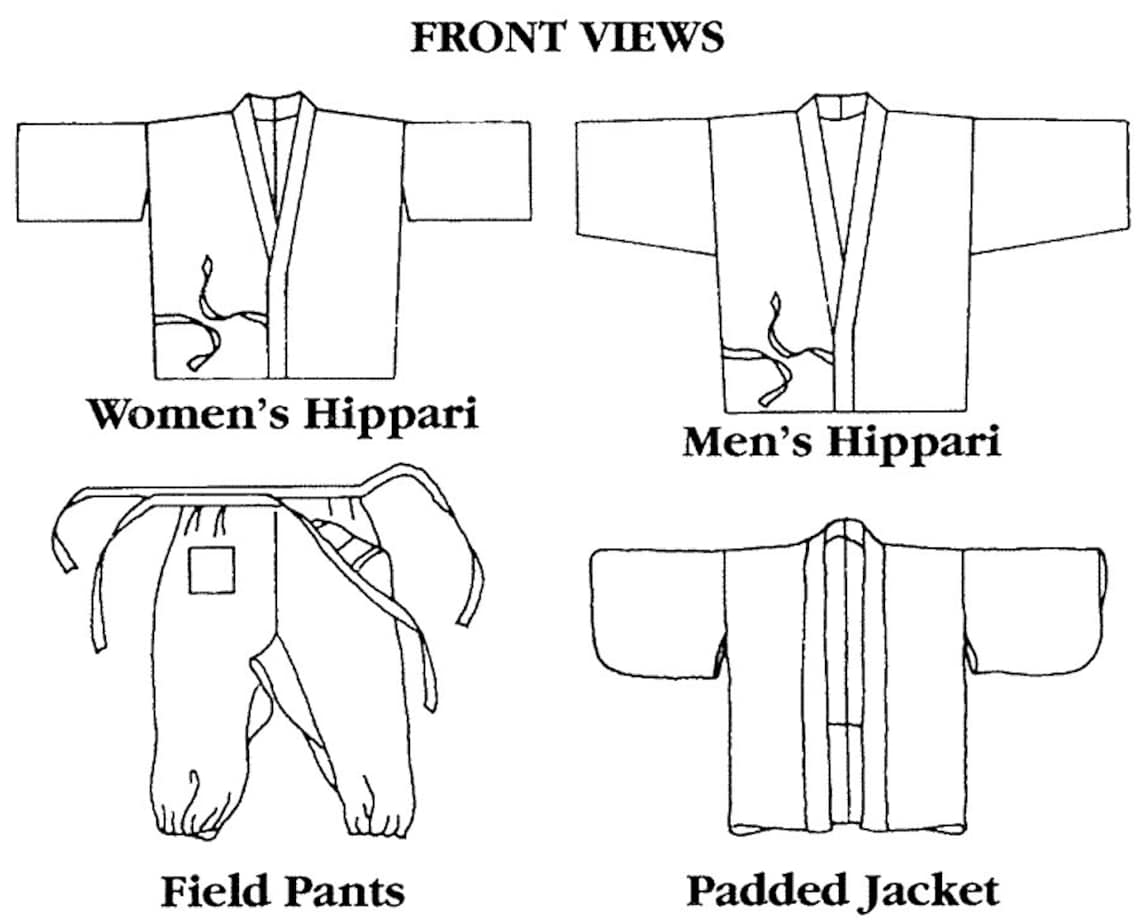 Folkwear Japanese Field Clothing Hippari Monpei Field Pants Etsy