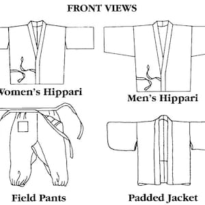 Folkwear Japanese Field Clothing Hippari, Monpei Field Pants, Padded ...