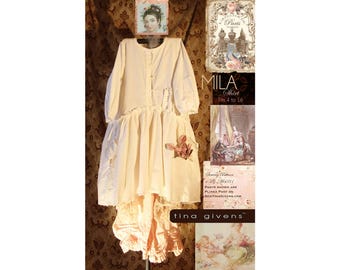 Tina Givens Mila Tunic Shirt sizes XS-3X Sewing Pattern # 6031