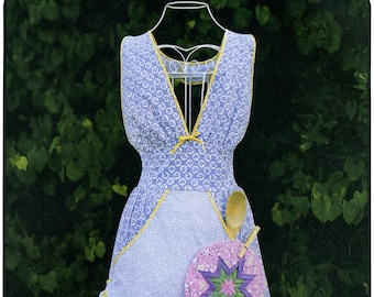 Busy Diva Apron & Star Potholder - Victoria Jones Sewing Pattern # 408