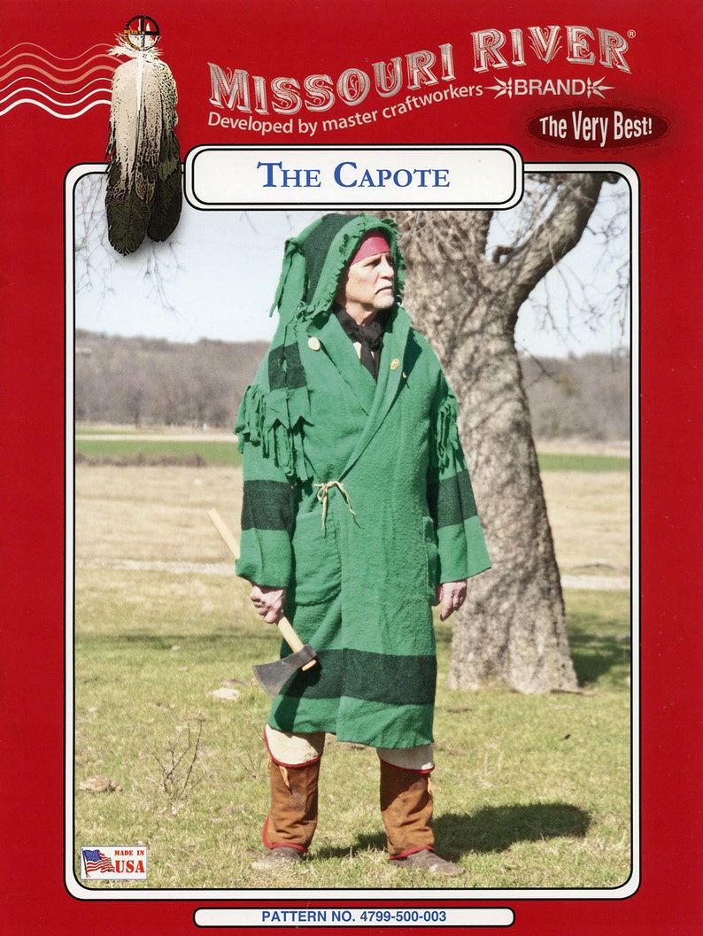 Missouri River Capote Hooded Blanket Coat Sewing Pattern Etsy