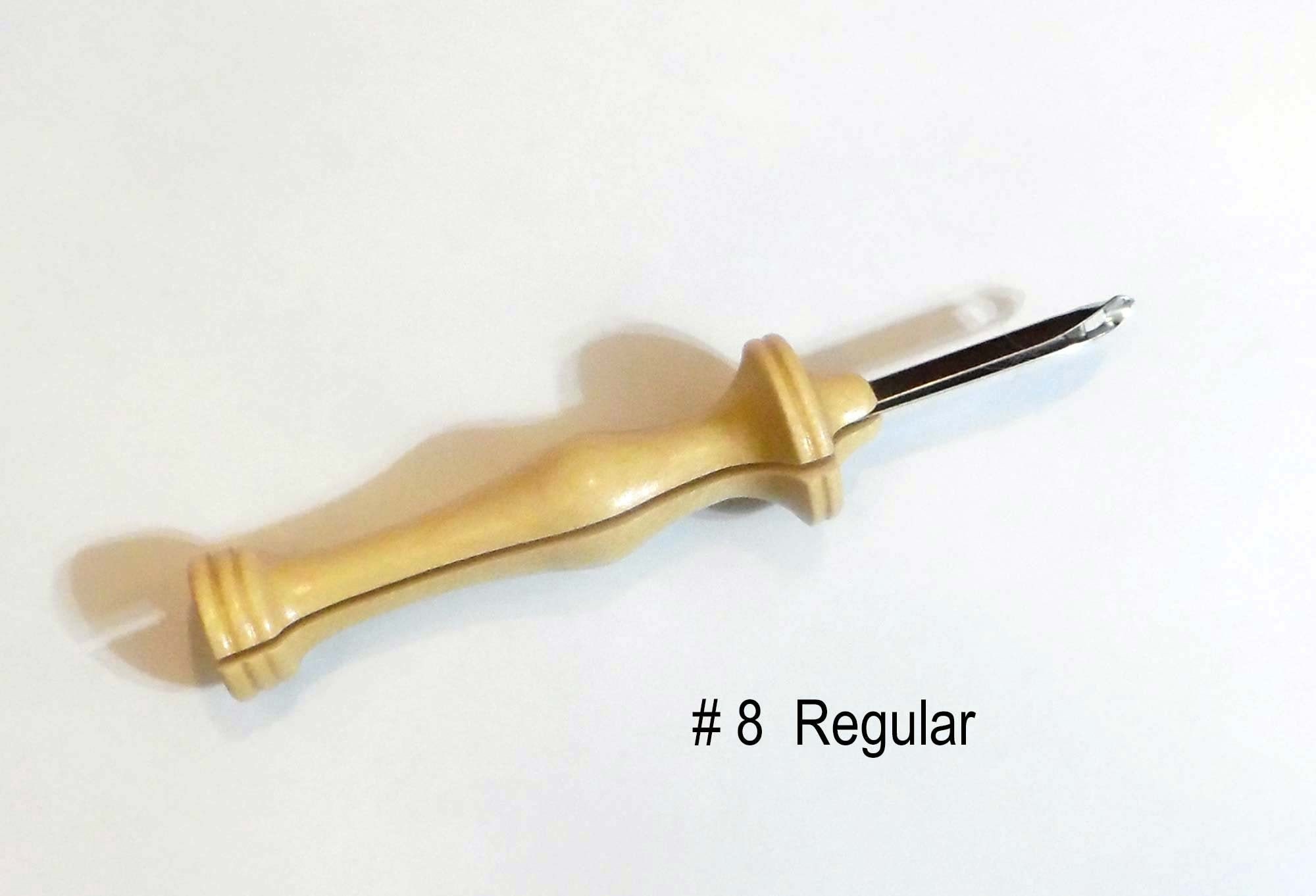 Amy Oxford Wood Handle Punch Needle # 8 Regular 1/2 Loop Rug