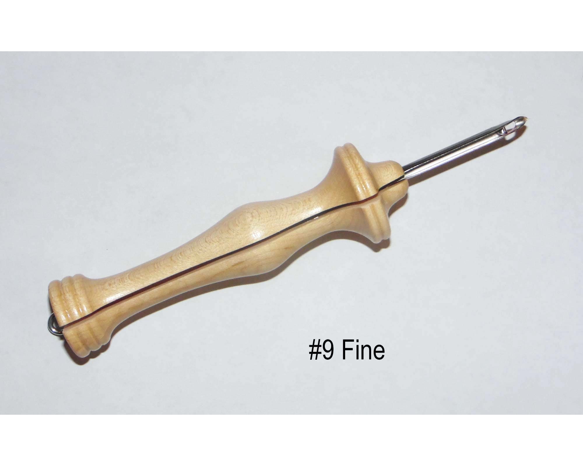Amy Oxford Wood Handle Punch Needle 9 Fine 3/8 Loop Rug Hooking Tool