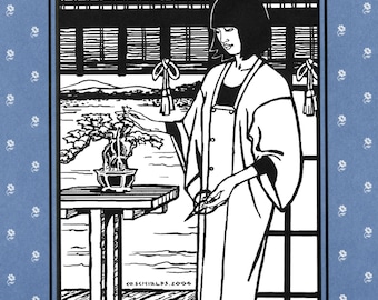 Folkwear Japanese Michiyuki 3/4 Length Kimono Style Jacket XS-2XL Sewing Pattern 143 Over-kimono Coat