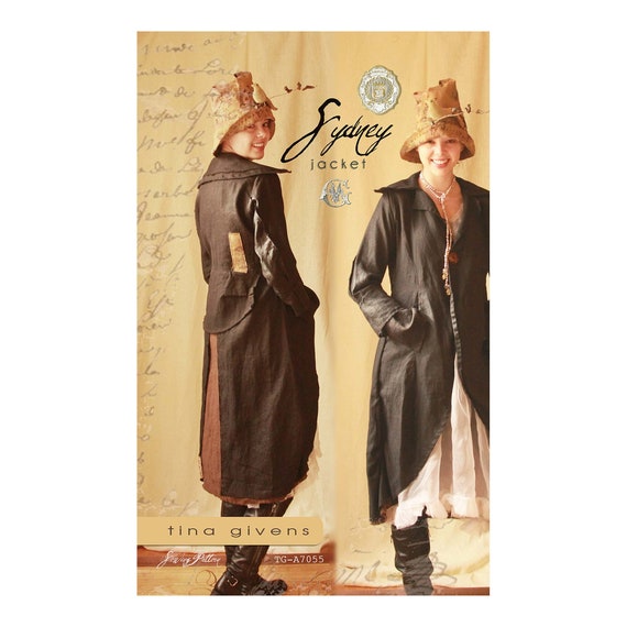 Jules Coat PATTERN women's sewing PATTERN from Tina Givens Jules Coat PATTERN women's sewing PATTERN from Tina Givens