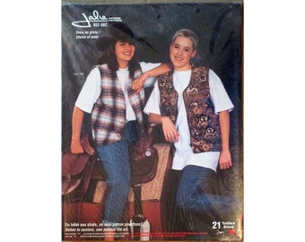 Jalie Women's & Girls' Vests with Button or Zipper Closure Sewing Pattern # 952 in 21 Sizes