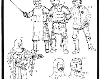 Period Patterns Medieval Military Garments Sewing Pattern # 102 size S-XL